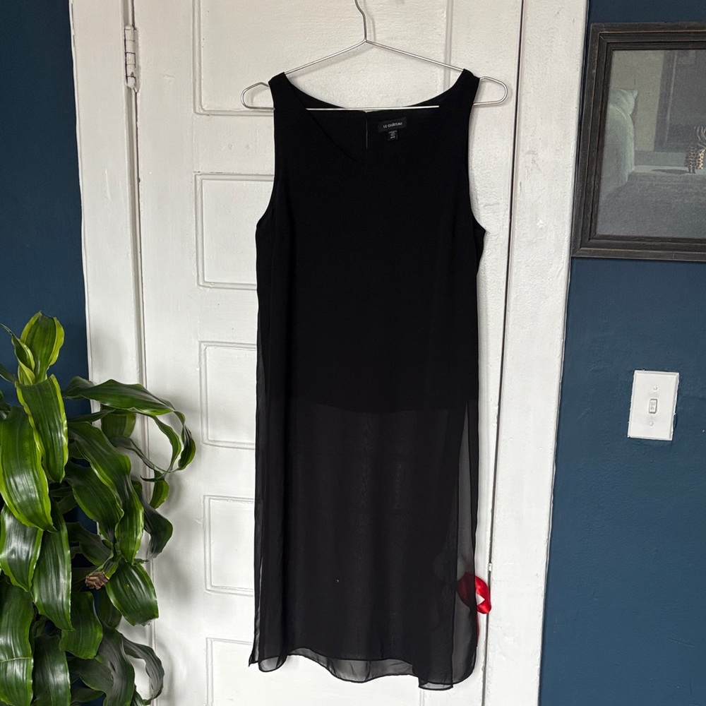Le Chateau Sheer Flowy Long Top